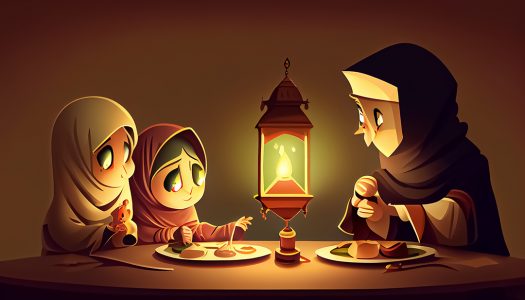 Ramadan Mubarak cartoon Ramadan o tempo sagrado para oração [download] -  Designi