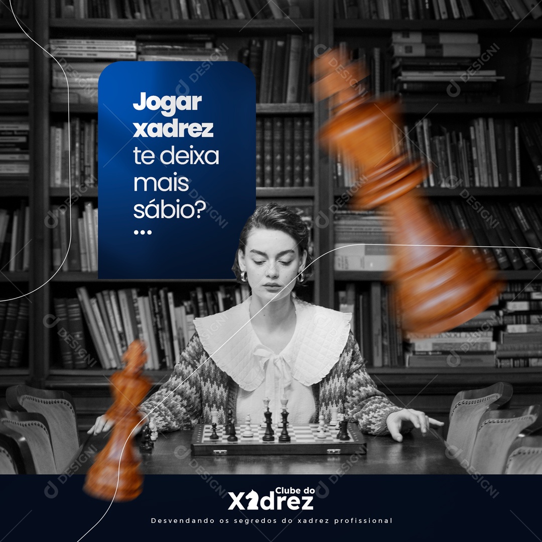 Como Jogar Xadrez? Social Media PSD Editável [download] - Designi