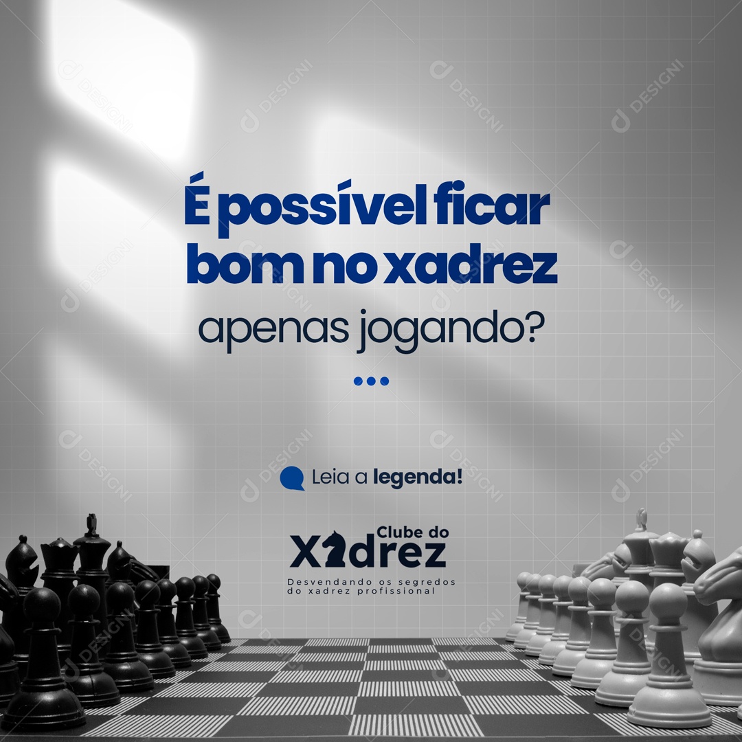 Xadrez Não é Apenas Tática Social Media PSD Editável [download] - Designi