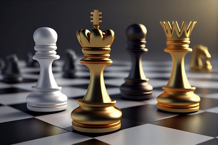 Rei da ilustração do xadrez 3D, bispo da rainha e torre do cavalo do peão  [download] - Designi