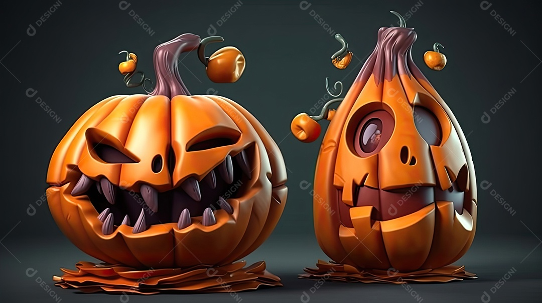 Desenho De Abóbora Sinistra De Halloween Vetor EPS [download] - Designi