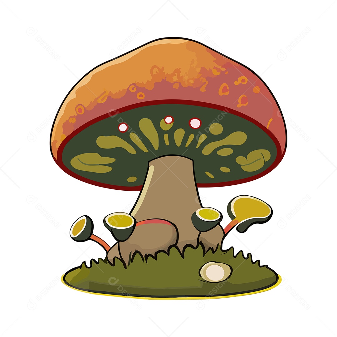 Desenho De Cogumelos PNG Images, Vetores E Arquivos PSD