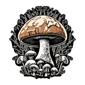 ícone de desenho de cogumelo 10967446 Vetor no Vecteezy