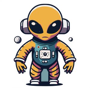 Composição De Desenho Animado Humano Alienígena Ilustração do Vetor -  Ilustração de cosmonauta, estrangeiro: 227209798