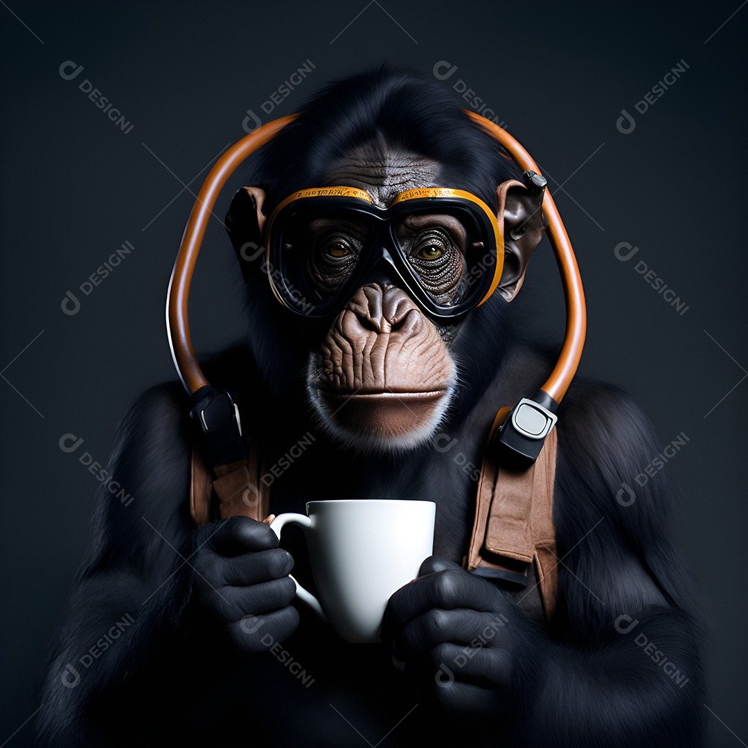 macaco falando faz cafe pra nois