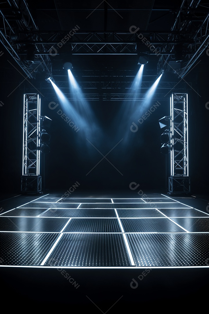 Cenário de um palco com luzes ao fundo [download] - Designi