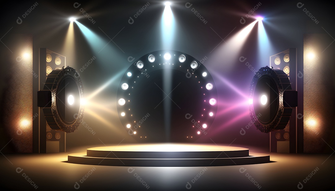 Cenário de palco com luzes [download] - Designi
