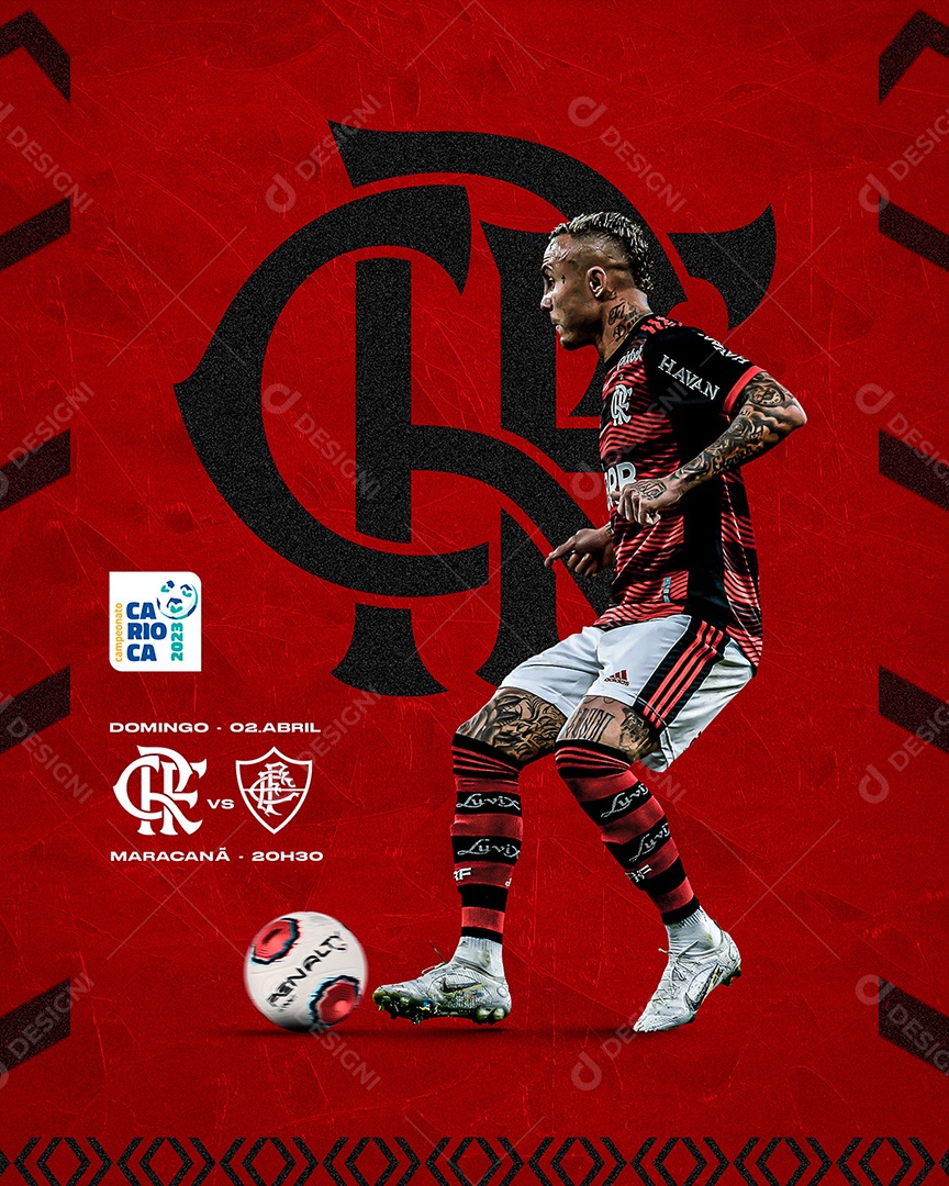 Matchday Tallyson (Flamengo) em 2023  Design de football, Futebol, Flamengo