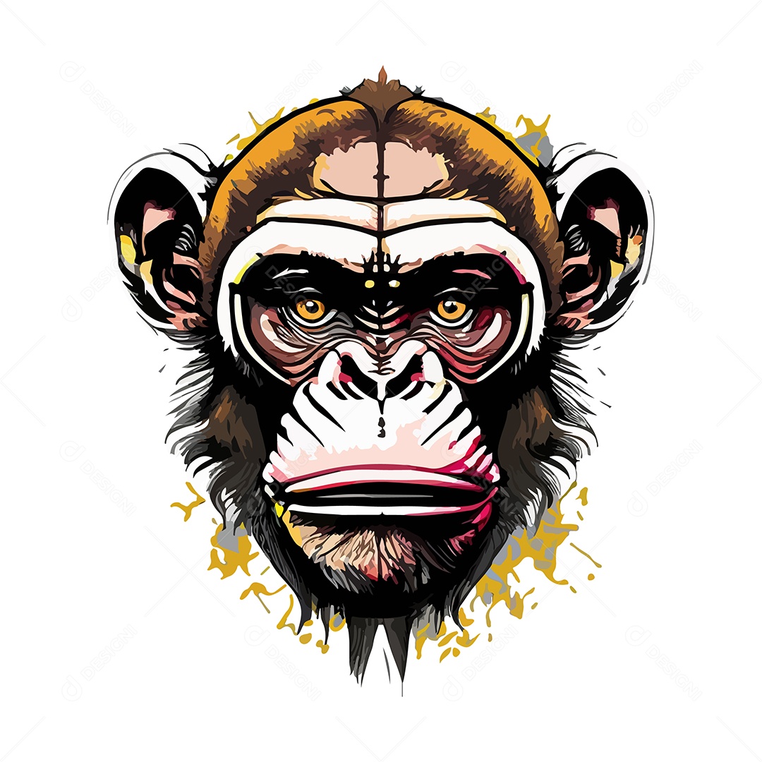 Desenho Realista Do Macaco Vetor Desenhado Com Alto Detalhe Ilustração do  Vetor - Ilustração de macaco, desenho: 227278322