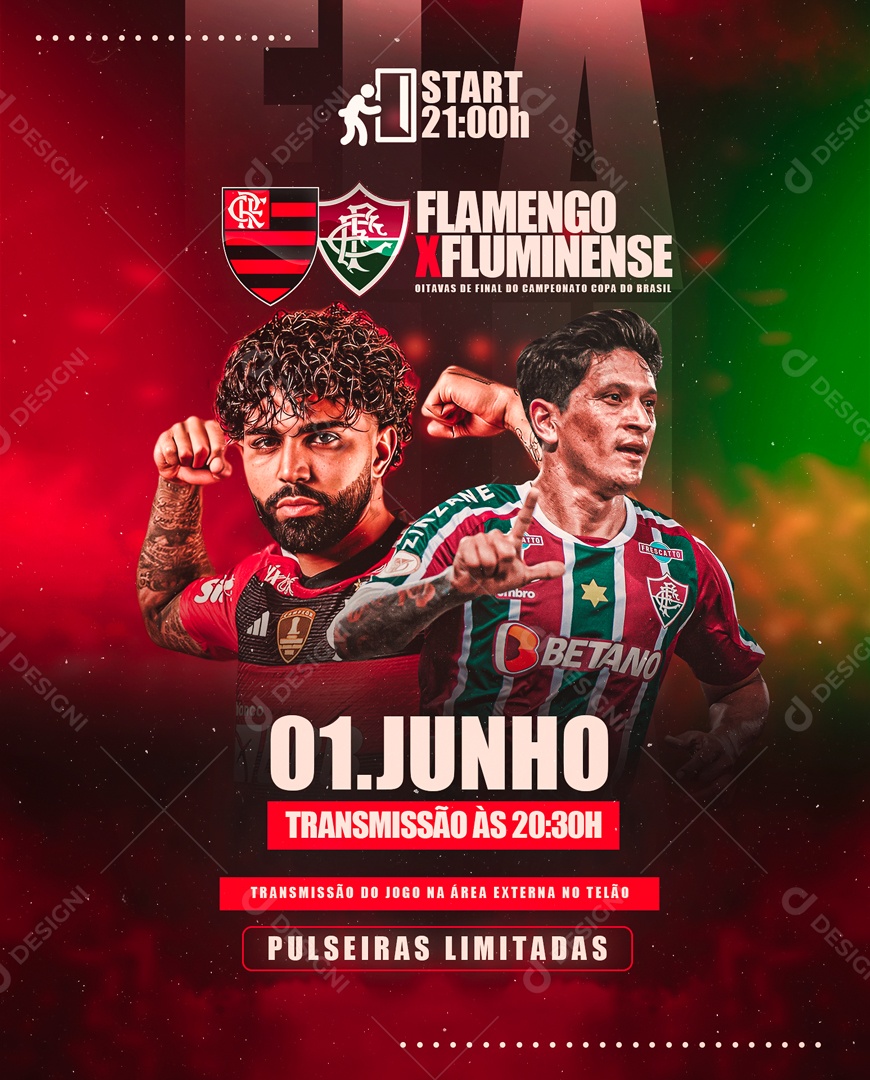 PSD Flamengo X Fluminense, 5.000+ modelos PSD grátis de alta