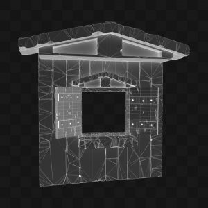 Fachada Casa Antiga - Modelo 3D