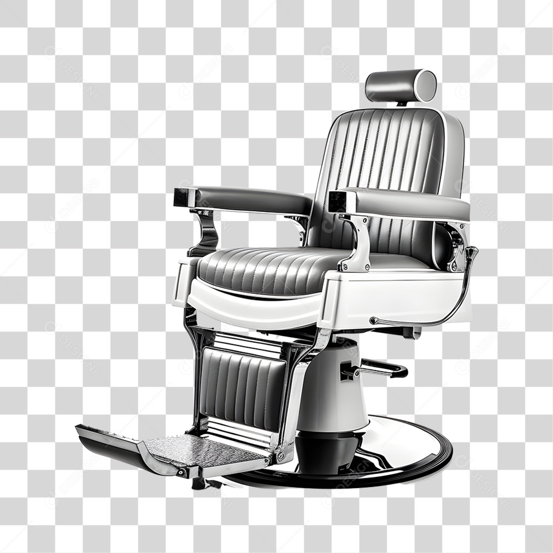 Objeto 3D Cadeira de Salão Barbeiro Para Composição PNG Transparente  [download] - Designi