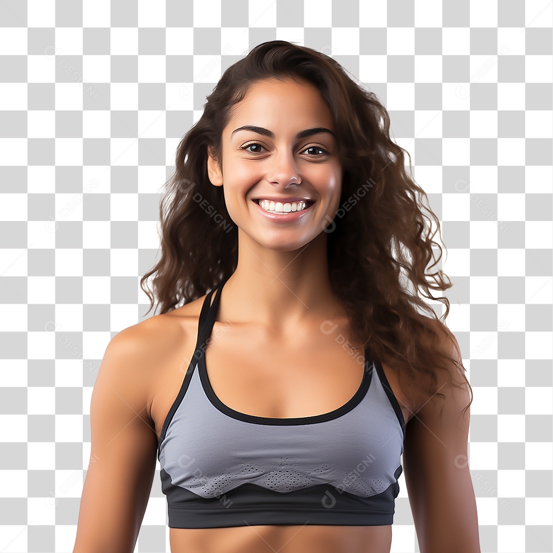 Mulher Morena Personal Trainer Fitness Academia Fundo PNG Transparente  [download] - Designi
