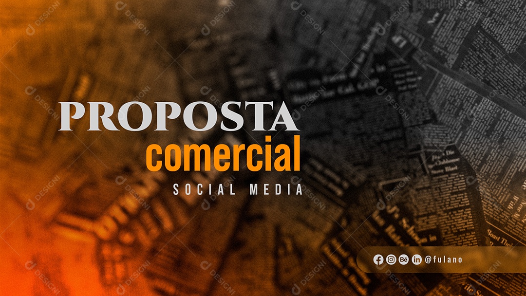 Proposta Comercial Social Media PSD Editável