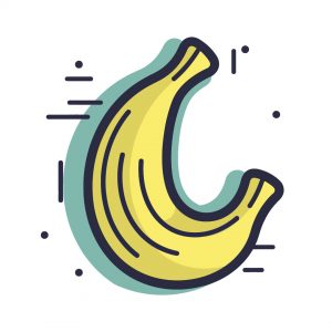 Desenho De Banana PNG Images, Vetores E Arquivos PSD