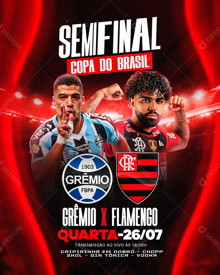 Grêmio x Flamengo ao vivo: onde assistir ao jogo da Copa do Brasil