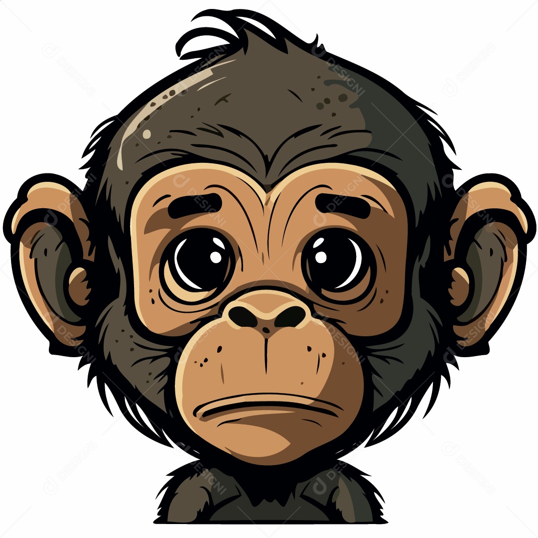 Desenho de filhote de macaco PNG Transparente [download] - Designi