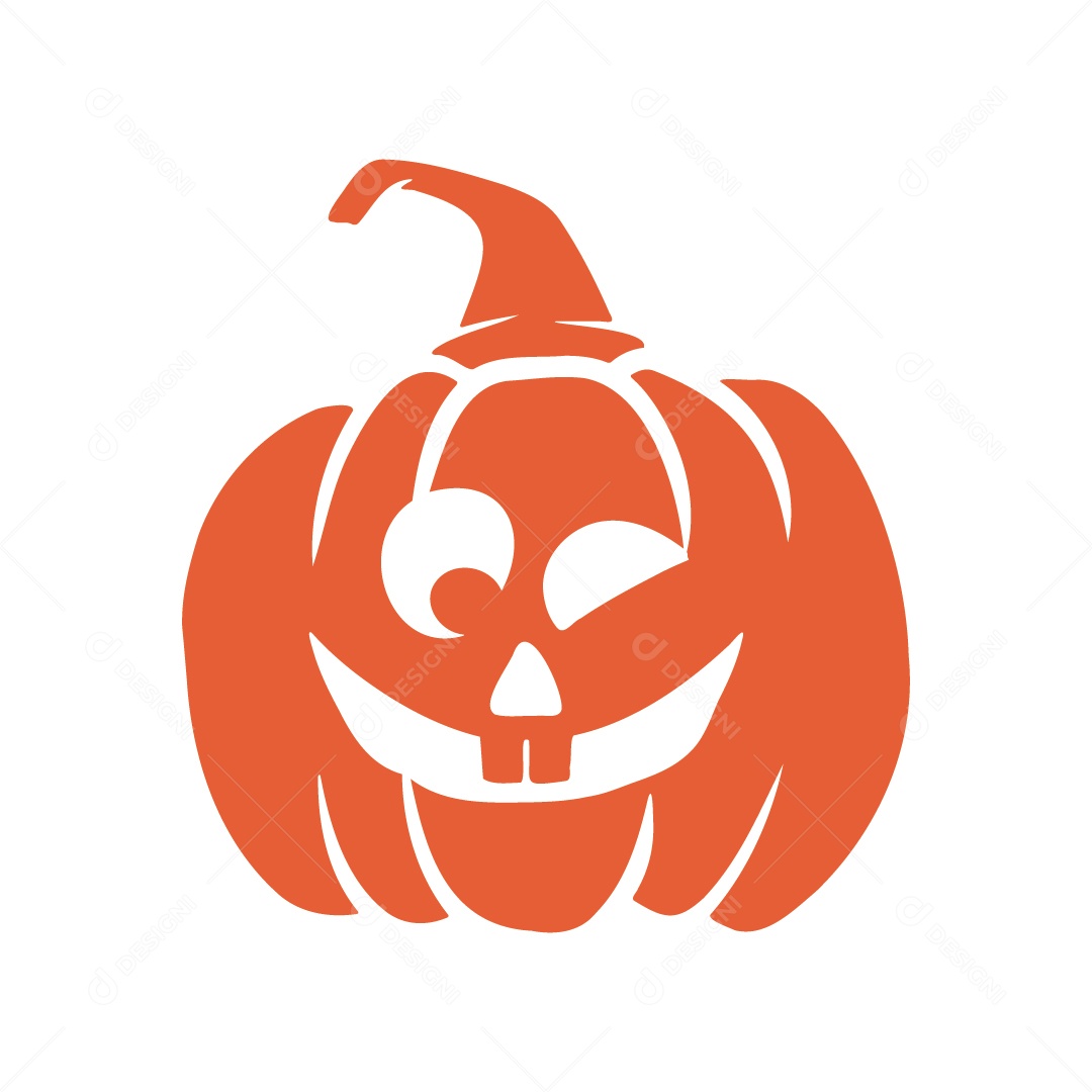 Vetor Isolado Halloween Elemento Laranja Assustador Abóbora PNG