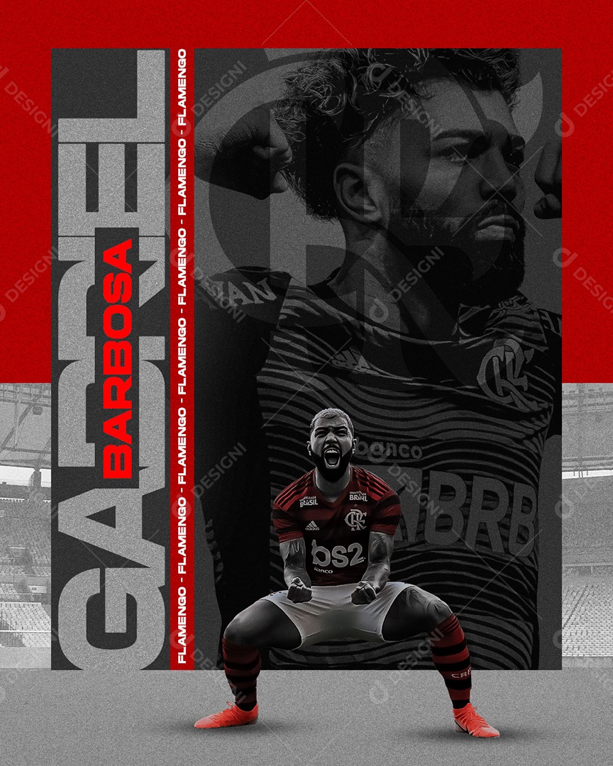 Flamengo Gabigol Futebol Social Media PSD Editável [download] - Designi