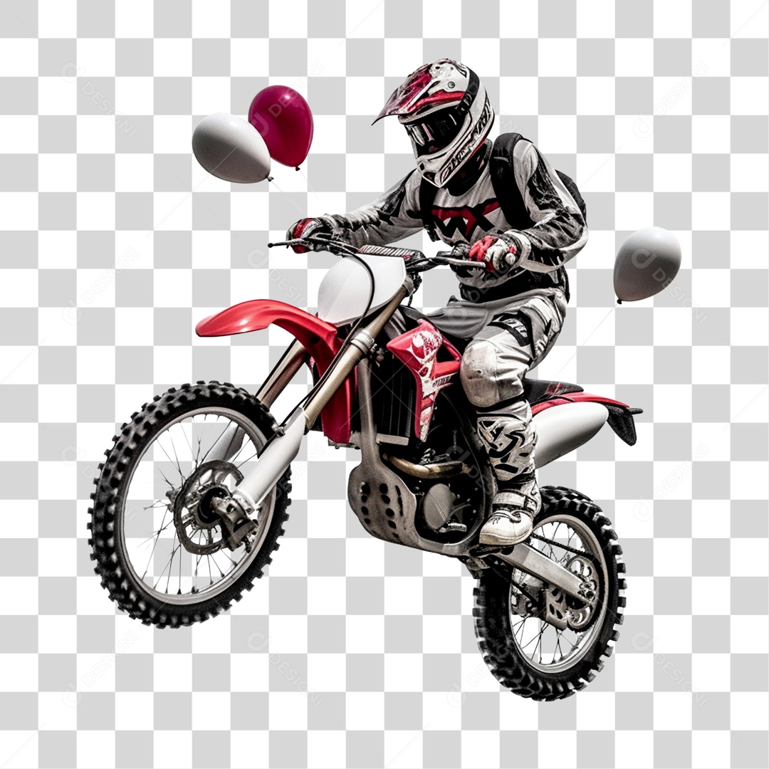 Piloto de Moto para Corrida de Motocross PNG Transparente [download] -  Designi