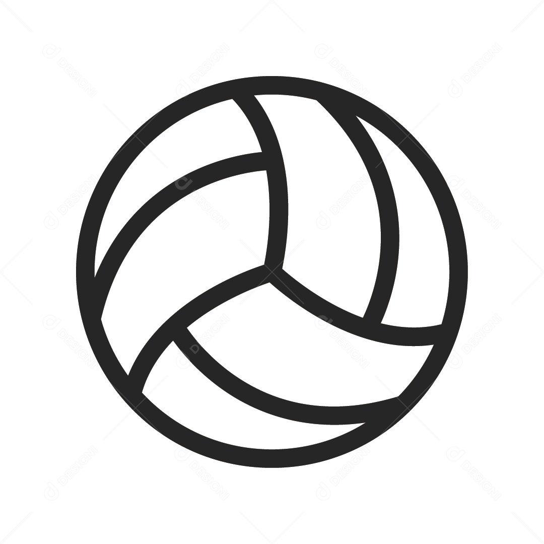 voleibol - Preto e branco isolado ícone - vetor ilustração