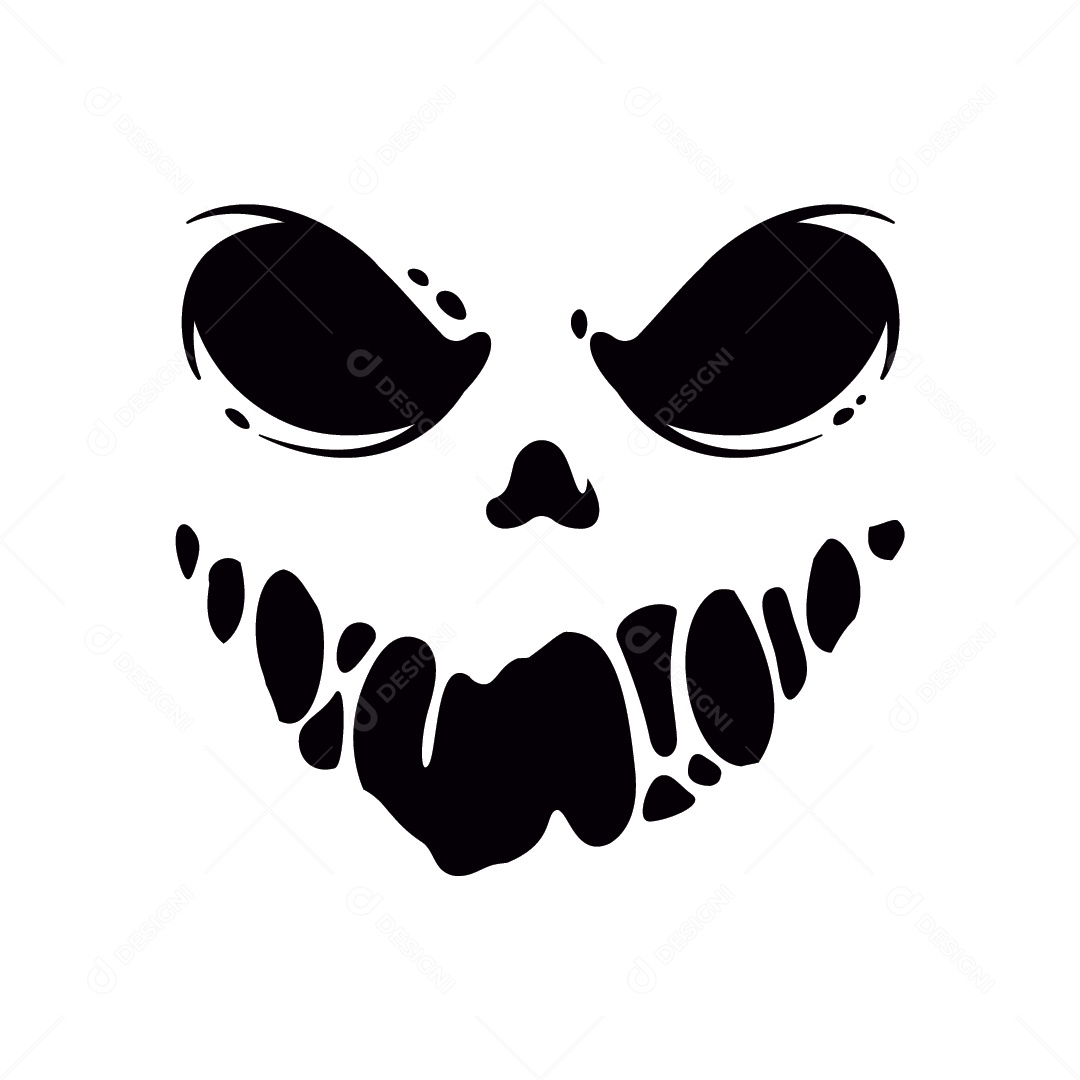 Cara Assustador Da Máscara, ícone Do Jogo De Caracteres De Dia Das Bruxas,  Projeto Liso Ilustração do Vetor - Ilustração de liso, horror: 132067814