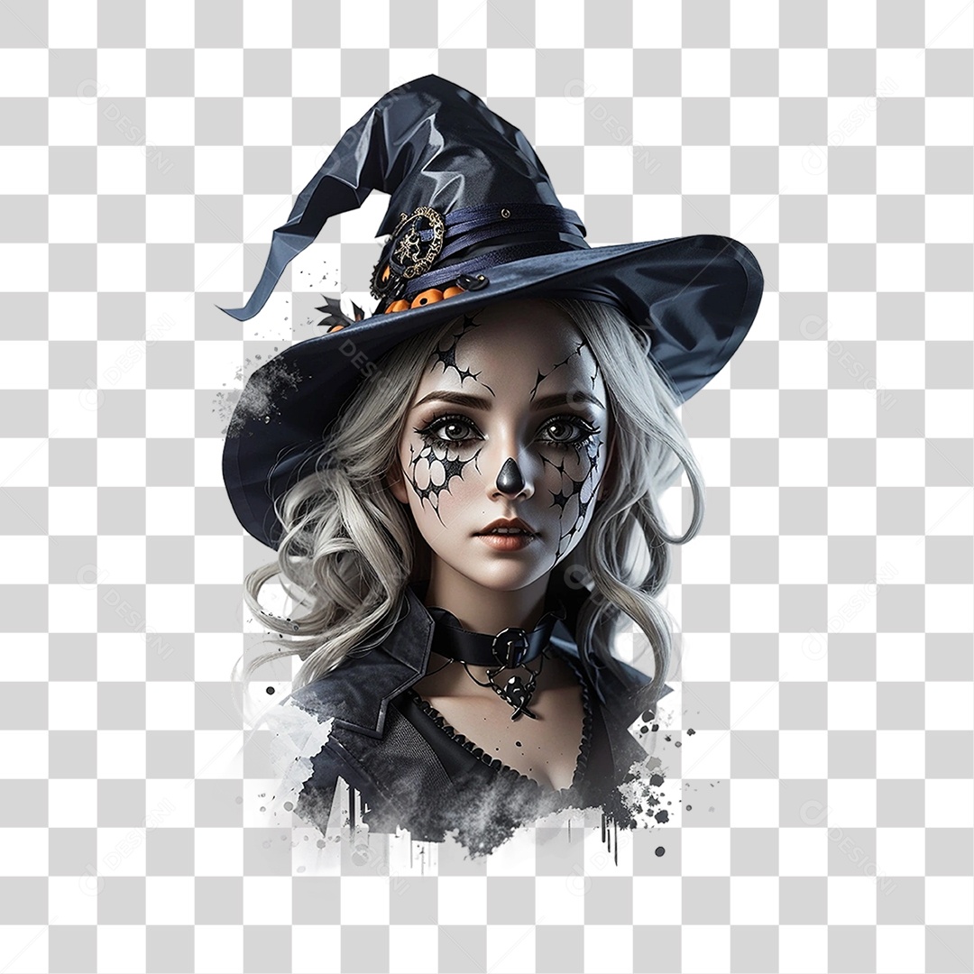 Bruxa de Halloween PNG Transparente [download] - Designi