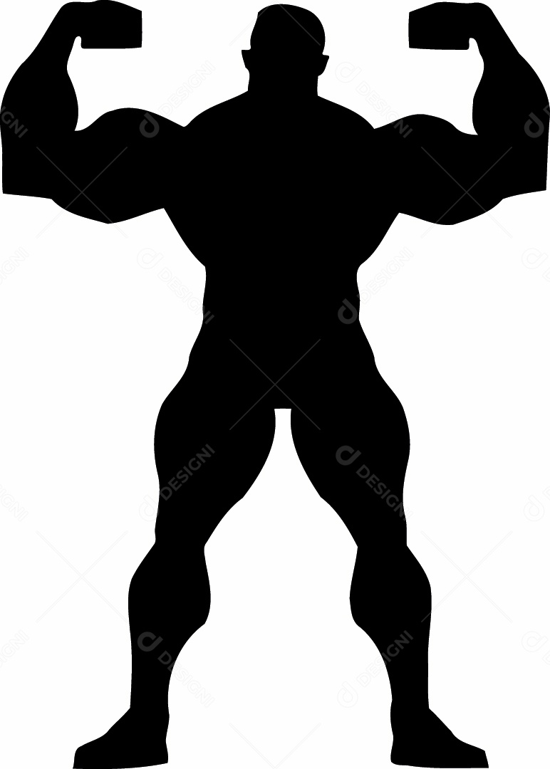Homem musculoso com abóbora