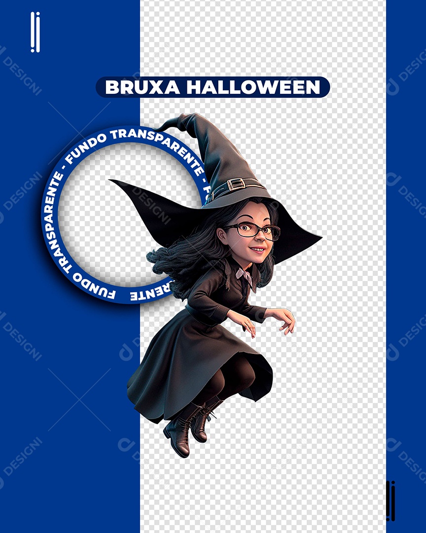 Bruxa de Halloween PNG Transparente [download] - Designi