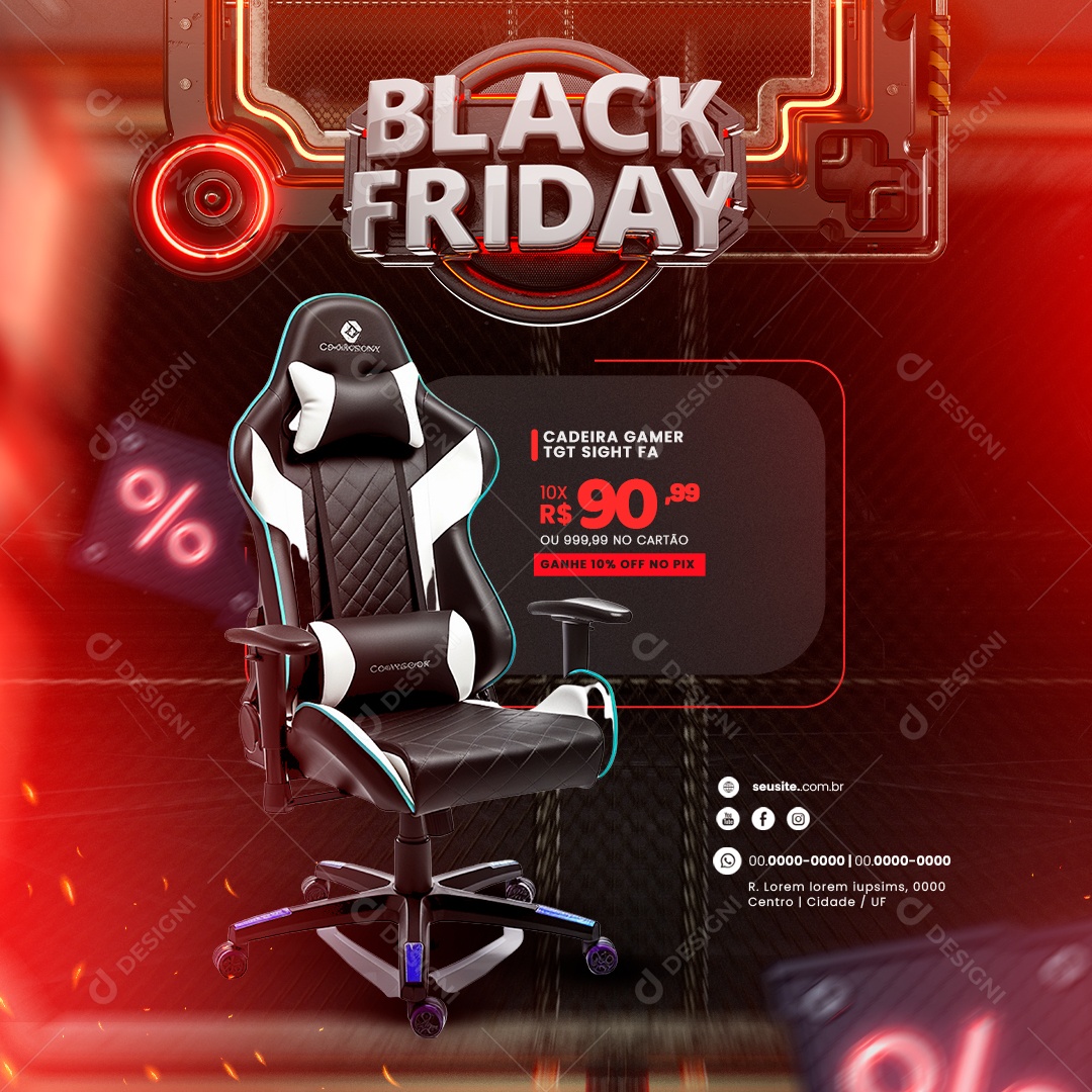 Black Friday PC Gamer Completo Loja Gamer Loja de Eletrônicos Informática  Social Media PSD Editável [download] - Designi