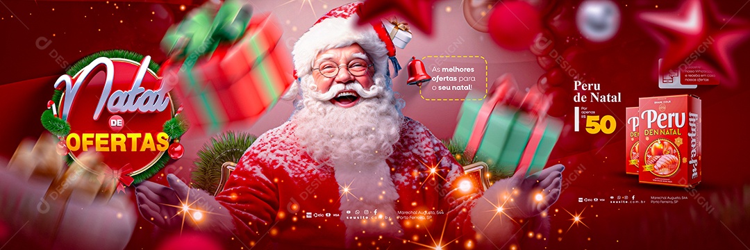 Carrossel Natal De Ofertas Peru de Natal As Melhores Ofertas para o seu Natal Social Media PSD Editável