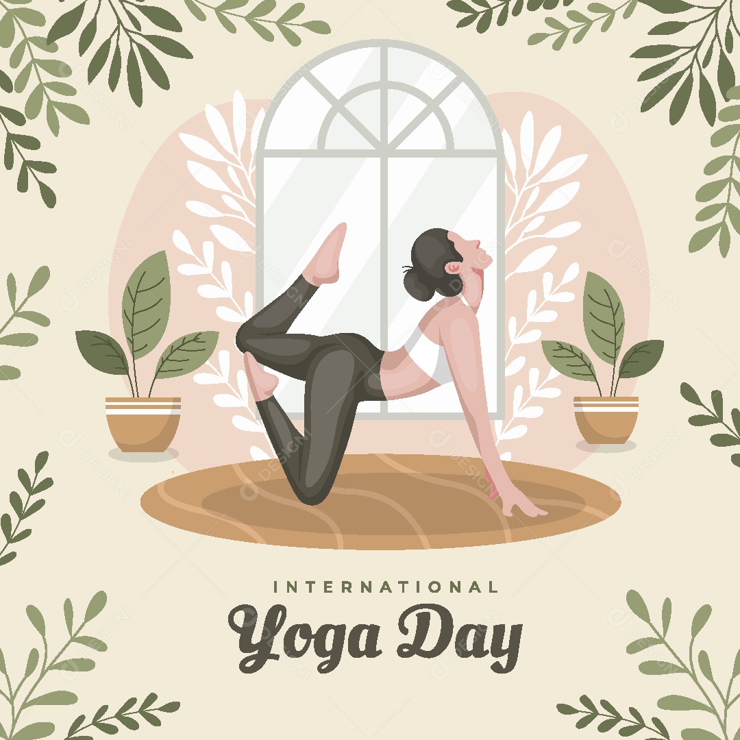 Dia Internacional do Yoga Ilustração Vetor EPS [download] - Designi