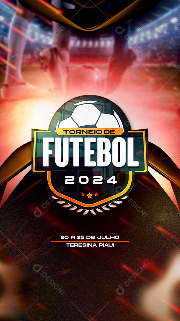 Story Brasão Torneio De Futebol 2024 PSD Editável [download] - Designi