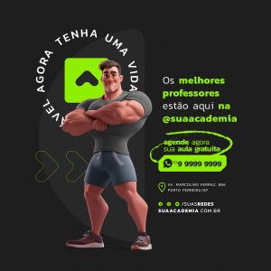 Arte de Academia Post Psd Social Media Fitness Post Instagram [download] -  Designi